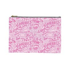 Coffee Pink Cosmetic Bag (large) by Amoreluxe