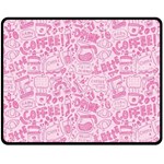 coffee pink Fleece Blanket (Medium)  60 x50  Blanket Front