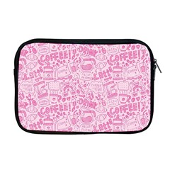 Coffee Pink Apple Macbook Pro 17  Zipper Case by Amoreluxe