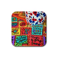 Need Coffee Rubber Coaster (square) 