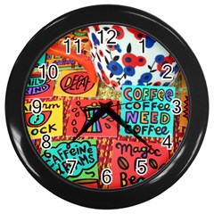 Need Coffee Wall Clock (black) by Amoreluxe