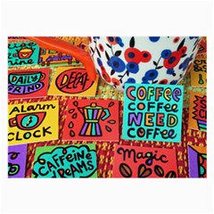 Need Coffee Large Glasses Cloth by Amoreluxe