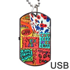 Need Coffee Dog Tag Usb Flash (two Sides) by Amoreluxe