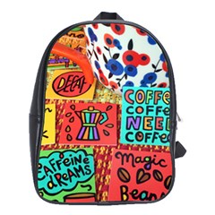 Need Coffee School Bag (xl) by Amoreluxe