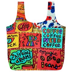 Need Coffee Full Print Recycle Bag (xl) by Amoreluxe