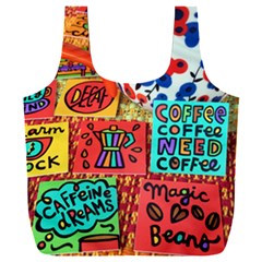 Need Coffee Full Print Recycle Bag (xxl) by Amoreluxe