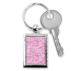 Coffee Pink Key Chain (rectangle) by Amoreluxe