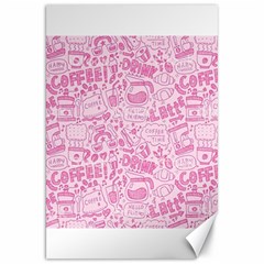 Coffee Pink Canvas 20  X 30  by Amoreluxe