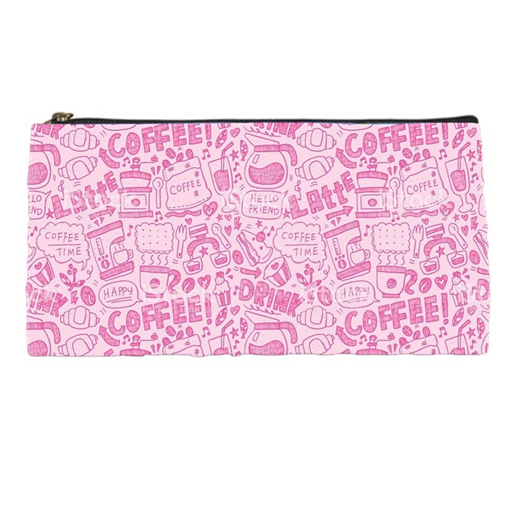 coffee pink Pencil Cases