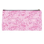 coffee pink Pencil Cases Back