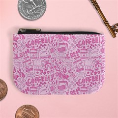 Coffee Pink Mini Coin Purse by Amoreluxe