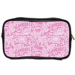 Coffee Pink Toiletries Bag (one Side) by Amoreluxe