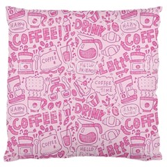 Coffee Pink Large Cushion Case (one Side) by Amoreluxe