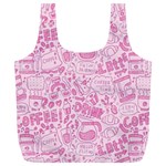 coffee pink Full Print Recycle Bag (XL) Back