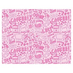 Coffee Pink Double Sided Flano Blanket (medium)  by Amoreluxe