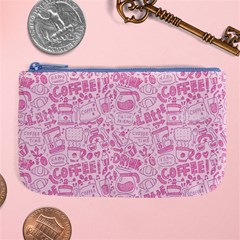 Coffee Pink Large Coin Purse by Amoreluxe