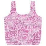 coffee pink Full Print Recycle Bag (XXXL) Front