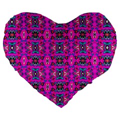 Ab 59 Large 19  Premium Flano Heart Shape Cushions