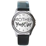 Mother Hustler Round Metal Watch Front