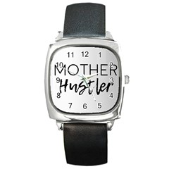 Mother Hustler Square Metal Watch by Amoreluxe