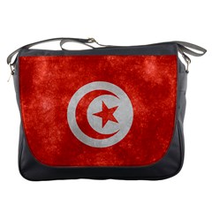 Grunge Tunisia Flag Messenger Bag