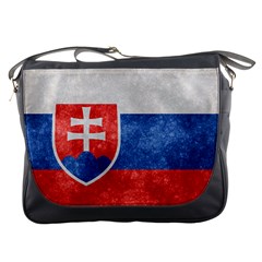 Grunge Slovakia Flag Messenger Bag by trulycreative