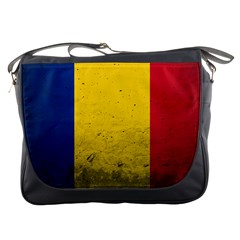 Grunge Romania Flag Messenger Bag by trulycreative