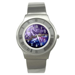 Wonderful Floral Design Stainless Steel Watch by FantasyWorld7