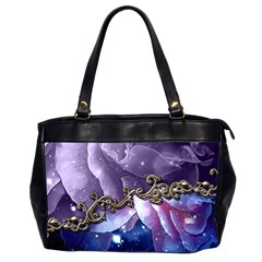 Wonderful Floral Design Oversize Office Handbag (2 Sides) by FantasyWorld7