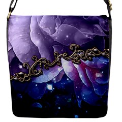 Wonderful Floral Design Flap Closure Messenger Bag (s) by FantasyWorld7