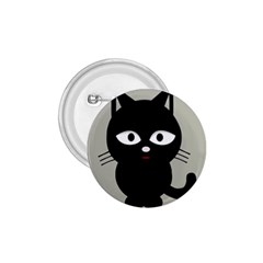 Cat Pet Cute Black Animal 1 75  Buttons by HermanTelo