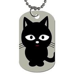 Cat Pet Cute Black Animal Dog Tag (one Side) by HermanTelo