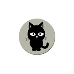 Cat Pet Cute Black Animal Golf Ball Marker (10 Pack) by HermanTelo