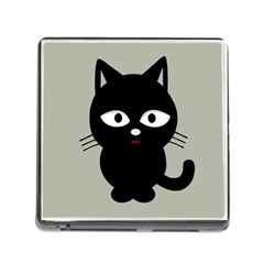 Cat Pet Cute Black Animal Memory Card Reader (square 5 Slot)