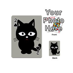 Cat Pet Cute Black Animal Playing Cards 54 Designs (mini)