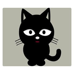 Cat Pet Cute Black Animal Double Sided Flano Blanket (small)  by HermanTelo