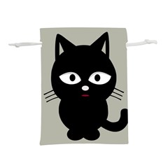 Cat Pet Cute Black Animal Lightweight Drawstring Pouch (s)