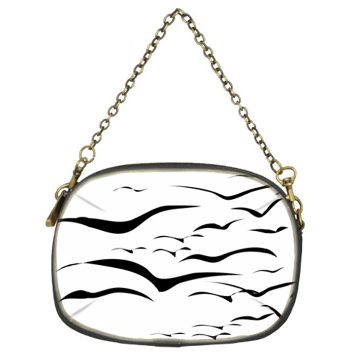 Sky Birds Flying Flock Fly Chain Purse (Two Sides)