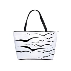 Sky Birds Flying Flock Fly Classic Shoulder Handbag by HermanTelo