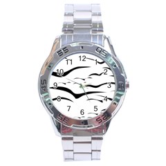 Sky Birds Flying Flock Fly Stainless Steel Analogue Watch by HermanTelo