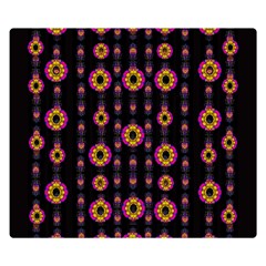 Fantasy Flowers In New Freedom Double Sided Flano Blanket (small)  by pepitasart