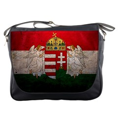 Grunge Hungary Flag Messenger Bag by trulycreative