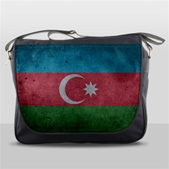 Grunge Azerbaijan Flag Messenger Bag