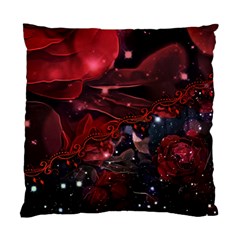 Beautiful Red Roses Standard Cushion Case (one Side) by FantasyWorld7