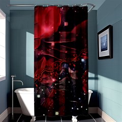 Beautiful Red Roses Shower Curtain 36  X 72  (stall)  by FantasyWorld7