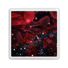 Beautiful Red Roses Memory Card Reader (square) by FantasyWorld7