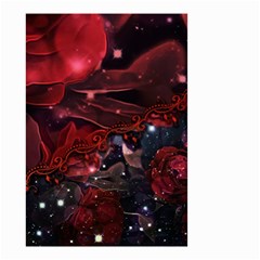 Beautiful Red Roses Small Garden Flag (two Sides) by FantasyWorld7