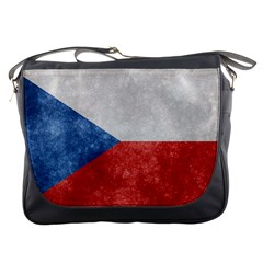 Grunge Czech Republic Flag Messenger Bag by trulycreative