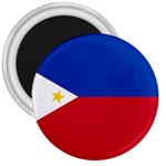 Philippines Flag Filipino Flag 3  Magnets Front