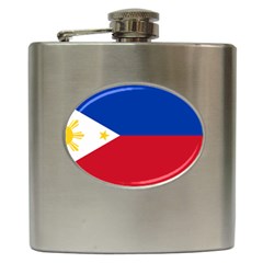 Philippines Flag Filipino Flag Hip Flask (6 Oz) by FlagGallery